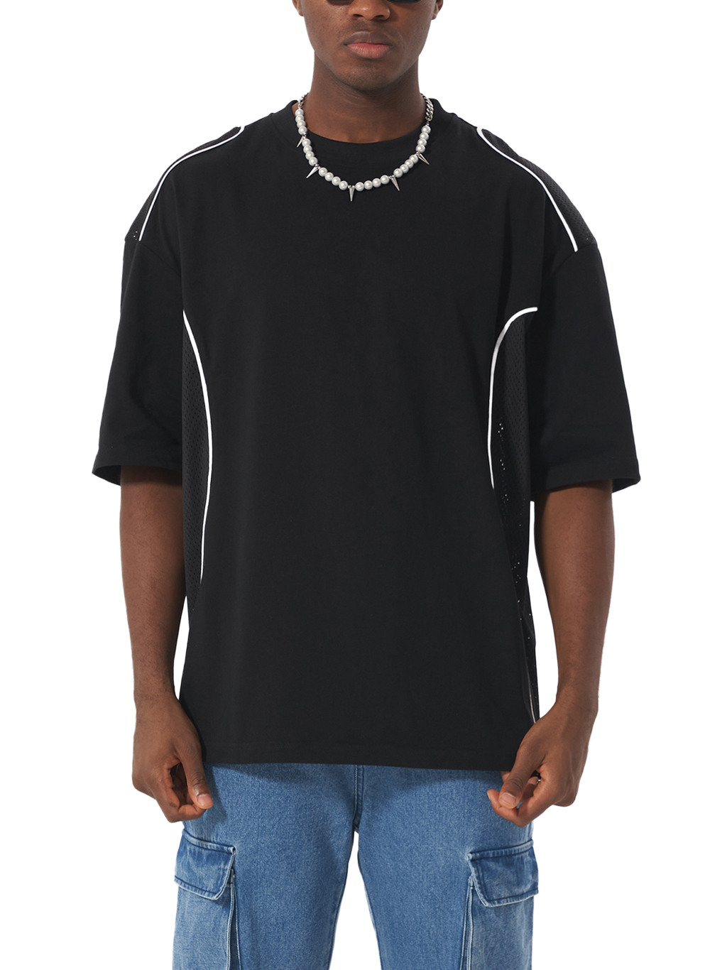 Contrast Piped Panel T-Shirt – Activewear | Tapstitch-3